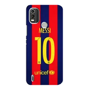 Чехлы Месси для Nokia C21 Plus (AlphaPrint) (Messi Barca 10)