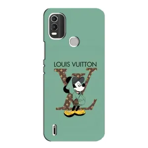 Чехлы Луи Витон для Nokia C21 Plus (AlphaPrint - LOUIS VUITTON) (Микки Маус LV)