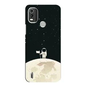 Космические Чехлы для Нокиа С21 Плюс (VPrint) (На луне)