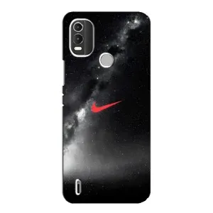 Чехол для Nokia C21 Plus - с принтом Найк (AlphaPrint) (Найк красный)