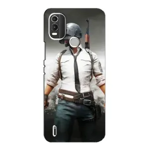 Чехол PUBG для Нокиа С21 Плюс (AlphaPrint) (Пабг мен)