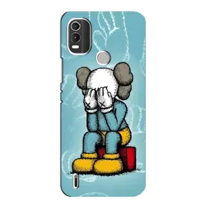 Чехлы для Nokia C21 Plus - Bearbrick Louis Vuitton (PREMIUMPrint) (Плач Bearbrick)