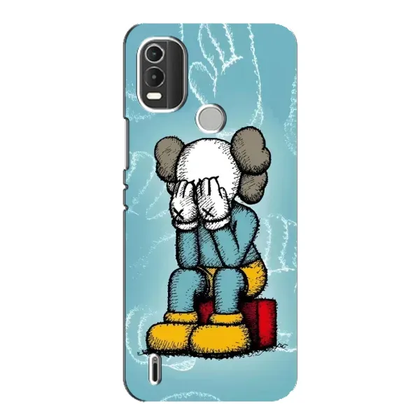Чохол з принтом «Плач Bearbrick» для Nokia C21 Plus Чохол з принтом «Плач Bearbrick» для Nokia C21 Plus