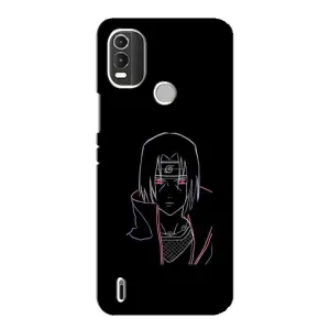 Чехлы на тему: Итачи Учиха для Nokia C21 Plus (AlphaPrint) (силуэт Итачи)