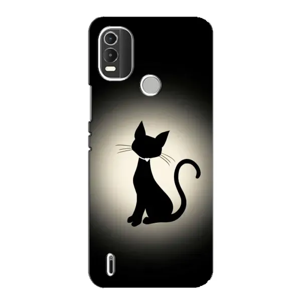 Чохол з принтом «Силует котика» для Nokia C21 Plus Чохол з принтом «Силует котика» для Nokia C21 Plus