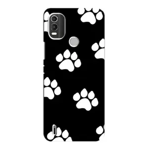 Чехлы с собаками для Nokia C21 Plus (VPrint) (Следы собаки)
