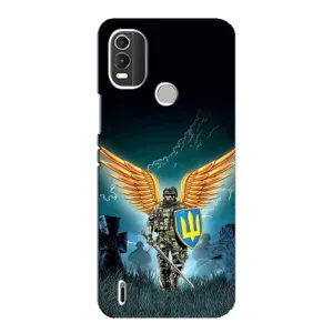 Чехлы с картинкой ЗСУ для Nokia C21 Plus (AlphaPrint) (Солдат ЗСУ)