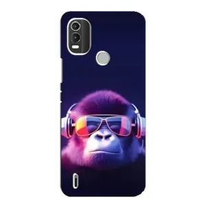 Чохол з Мавпами Nokia C21 Plus - (AlphaPrint) (Стильна мавпа)