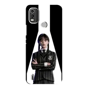 Чехлы Венсдей на Nokia C21 Plus Уэнсдей (AlphaPrint) (W-Wednesday)