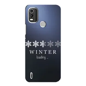 Зимние Чехлы для Нокиа С21 Плюс - прозрачный фон (Winter loading)