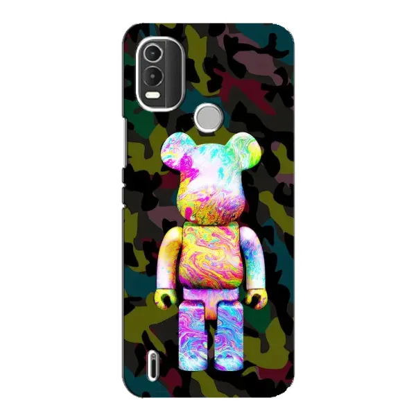 Чохол з принтом «Яскравий Bearbrick» для Nokia C21 Plus Чохол з принтом «Яскравий Bearbrick» для Nokia C21 Plus