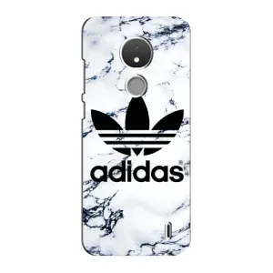 Чехлы Адидас для Nokia C21 (AlphaPrint) (Адидас на мраморе)