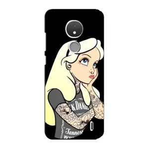 Чохол з друком для Nokia C21 - (Мода) (AlphaPrint) (Дівчина в тату)