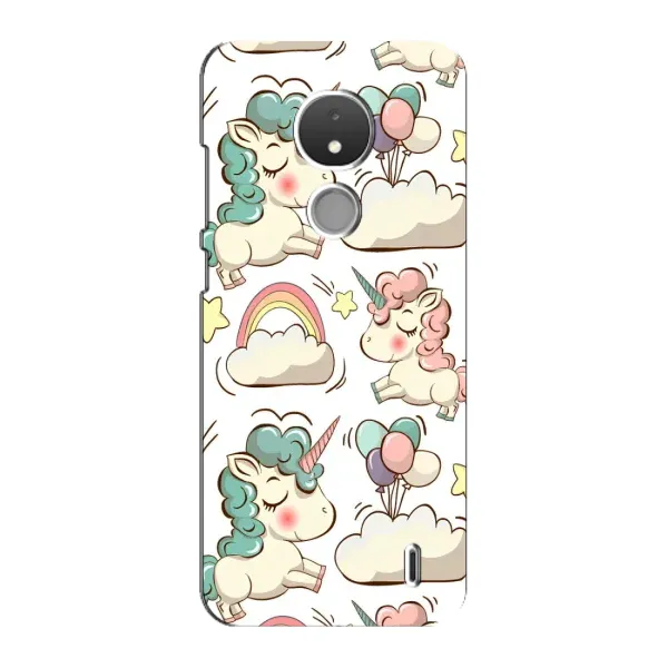 Чехол с принтом «Единорожки» для Nokia C21