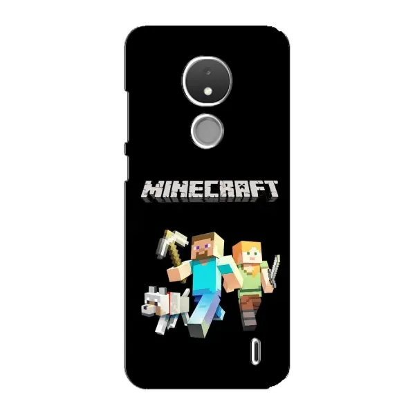 Чехол с принтом «герои Minecraft» для Nokia C21 Чехол с принтом «герои Minecraft» для Nokia C21
