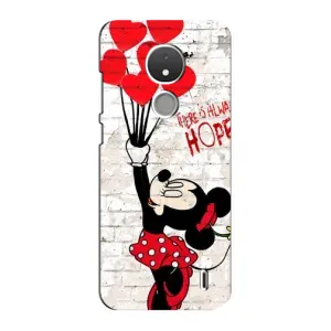 Чехол Disney Mouse Nokia C21 (PREMIUMPrint) (Heart Minni)