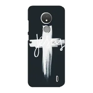Чехол для Nokia C21 (AlphaPrint) - (Христианские) (Иисус)