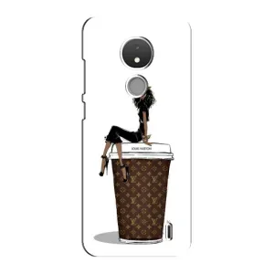 Чехлы Луи Витон для Nokia C21 (AlphaPrint - LOUIS VUITTON) (кофе LOUIS VUITTON)