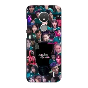 Чохол Гра в кальмара для Nokia C21 (Колаж Гра кальмара)