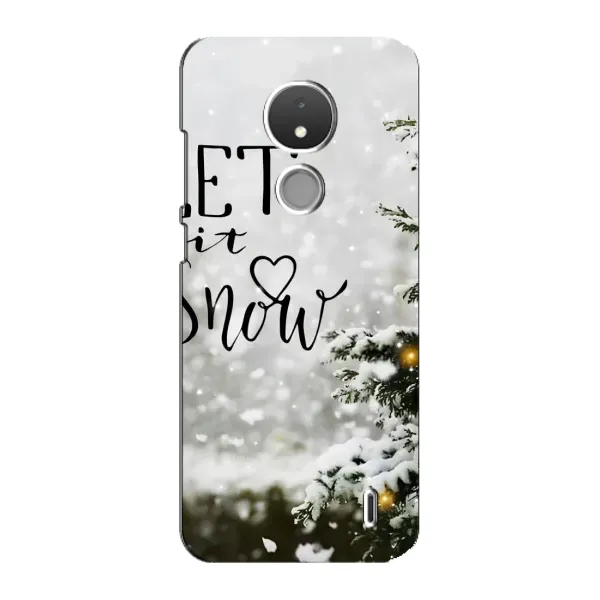 Чехол с принтом «Let it snow» для Nokia C21