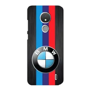 Чехол для Нокиа С21 - с принтом БМВ (AlphaPrint) (Лого BMW)