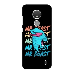 Чехлы Мистер Бист для Нокиа С21 (logo Mr beast)