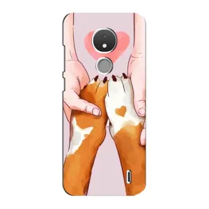 Чехлы с собаками для Nokia C21 (VPrint) (Любовь к собакам)