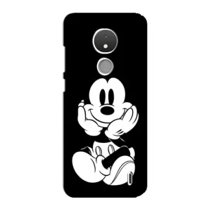 Міккі Маус чохол для Nokia C21 (AlphaPrint - Мультяшні) (Маус на чорному)