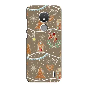Новогодние, Праздничные Чехлы для Nokia C21 - 2024 год (Новогодние пряники)