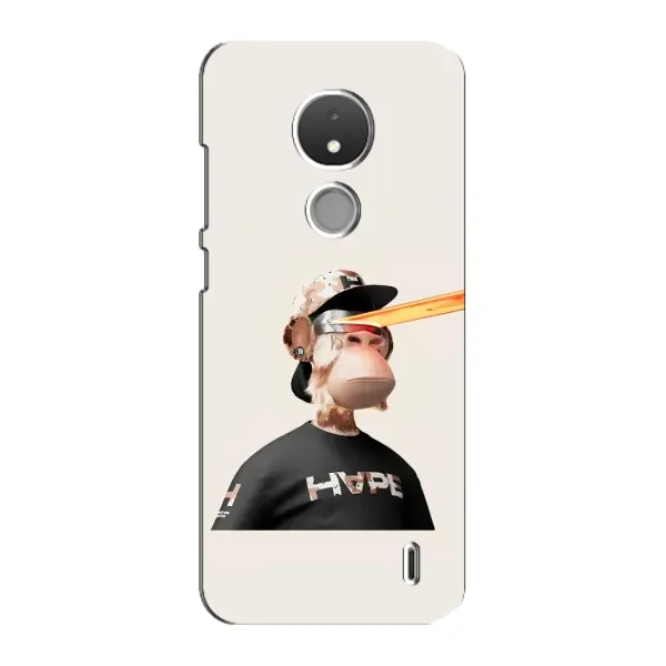 Чехол с принтом «обезьяна NFT в очках» для Nokia C21
