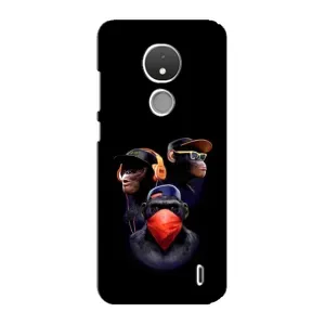 Чехол с Обезьянами Nokia C21 - (AlphaPrint) (Три обезьяны)