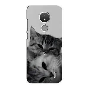 Чехол с рисунком кот на Nokia C21 (Пара котов)