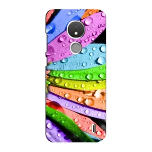 Чехлы (ART) Цветы на Nokia C21 (VPrint) (Семицветик)
