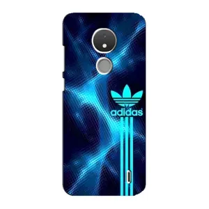 Чехлы Адидас для Nokia C21 (AlphaPrint) (Синий Адидас)
