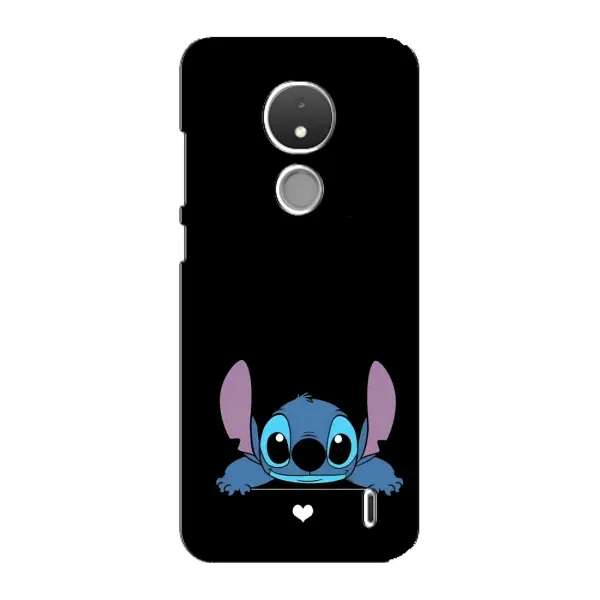 Чехол с принтом «Стич на черном» для Nokia C21 Чехол с принтом «Стич на черном» для Nokia C21