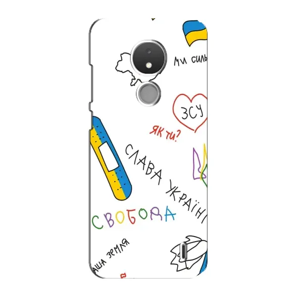 Чохол з принтом «Стикер» для Nokia C21