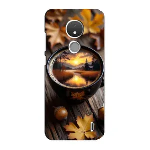 Чехол с принтом «Темный кофе» для Nokia C21