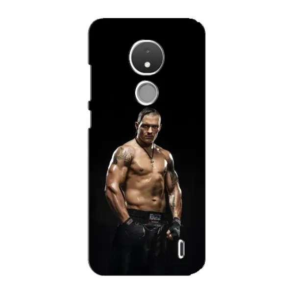 Чехол с принтом «Чемпион Александр Усик» для Nokia C21 Чехол с принтом «Чемпион Александр Усик» для Nokia C21
