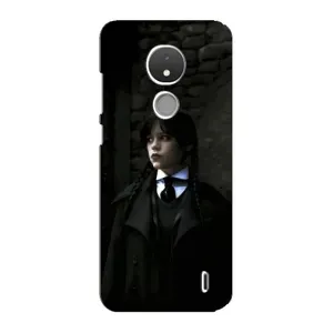 Чехол с принтом «Темный стиль Уэнздей» для Nokia C21