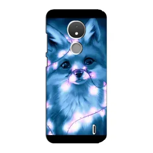 Чехлы с картинкой Лисички для Nokia C21 (VPrint) (Яркая лисичка)