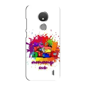 Чехол Амонг Ас для Nokia C21 (AlphaPrint) (Яркий АмонгАс)