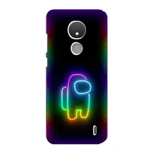 Чехол Амонг Ас для Nokia C21 (AlphaPrint) (Яркий скин)