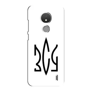 Чехлы для Nokia C21 Укр. Символика (AlphaPrint) (ЗСУ герб)