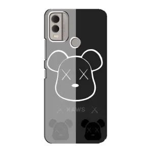 Чехлы для Nokia C22 - Bearbrick Louis Vuitton (PREMIUMPrint) (БеарБрик глаза)