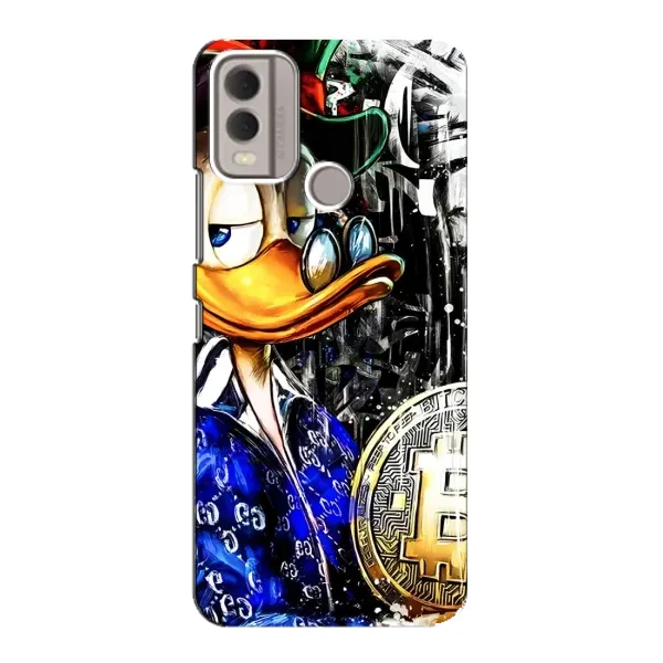 Чехол с принтом «Биткойн Скрудж» для Nokia C22