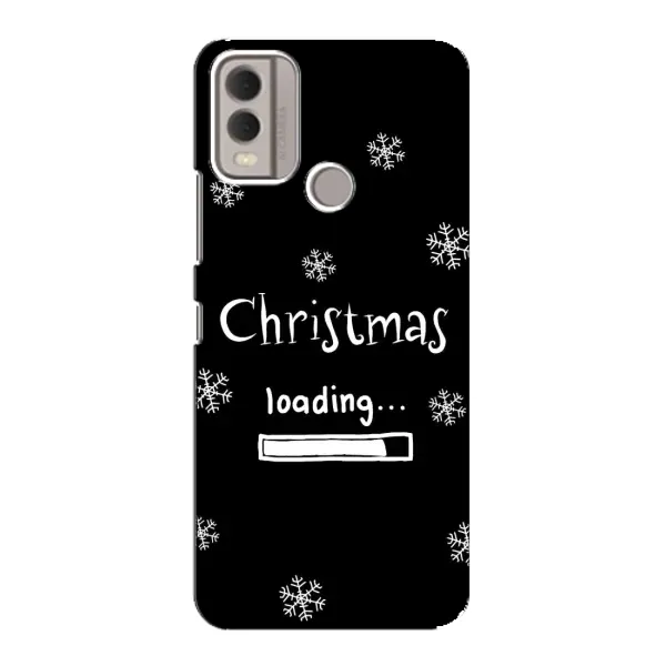 Чохол з принтом «Christmas loading» для Nokia C22 Чохол з принтом «Christmas loading» для Nokia C22
