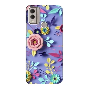 Чохли з квітами для Nokia C22 (VPrint) (Дизайн квітів)