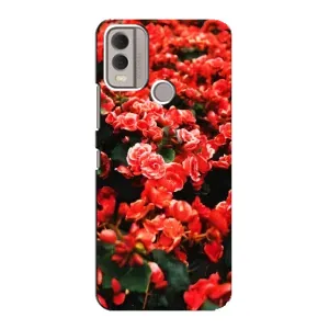 Чохли з квітами для Nokia C22 (VPrint) (Квіти червоні)