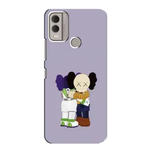 Чехлы для Nokia C22 - Bearbrick Louis Vuitton (PREMIUMPrint) (Дружба Беарбрик)