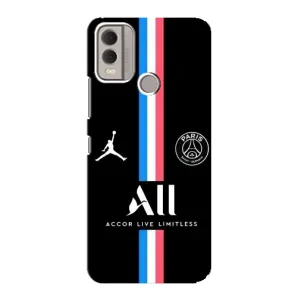 Чехлы PSG для Nokia C22 (AlphaPrint) (футболка ПСЖ)